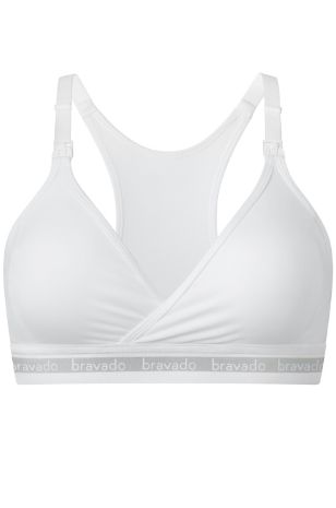 תמונה של חזיית הריון והנקה bravado original לבנה