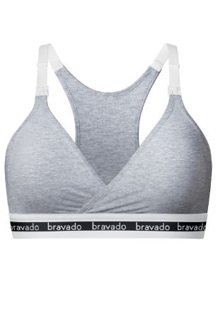 תמונה של חזיית הריון והנקה bravado original אפורה