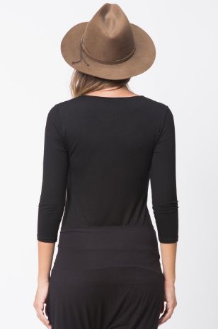 תמונה של חולצת בסיס להריון שרוול 3/4