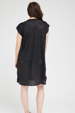 שמלת חוף להריון שחורה