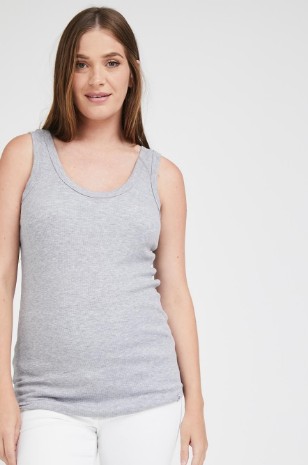 תמונה של גופיית סבא להריון אפורה