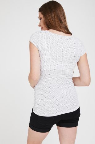 תמונה של חולצת הריון Baby Grow ש.קצר נקודות