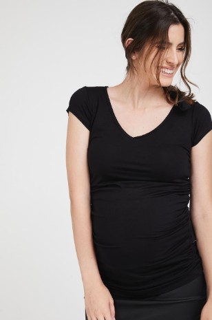 תמונה של חולצת הריון ויוי ש.קצר אדומה
