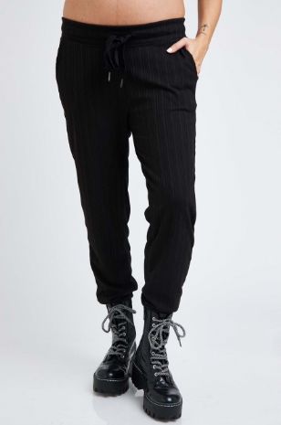 תמונה של מכנסי הריון לארה שחורים