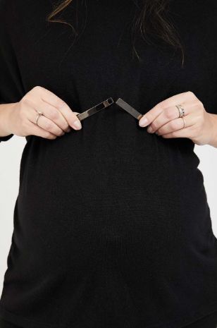 תמונה של חגורת גומי להריון אבזם כסף