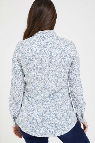 תמונה של חולצת לינדוס הדפס כחול