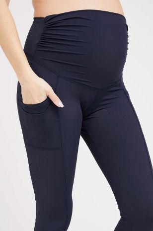 תמונה של טייץ הריון אקטיב ארוך כחול