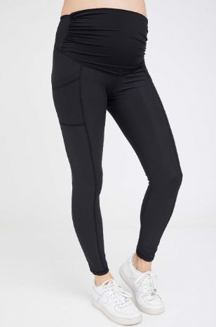 תמונה של טייץ הריון אקטיב ארוך שחור