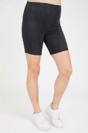 תמונה של טייץ הריון קצר הדפס מנוחש