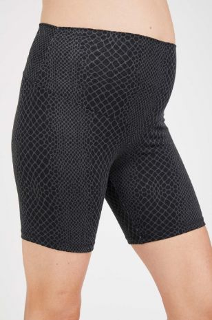 תמונה של טייץ הריון קצר הדפס מנוחש