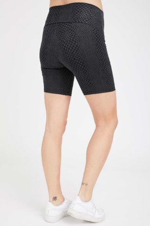 תמונה של טייץ הריון קצר הדפס מנוחש