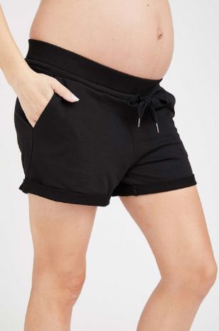 תמונה של שורטס הריון אנג'ל שחור