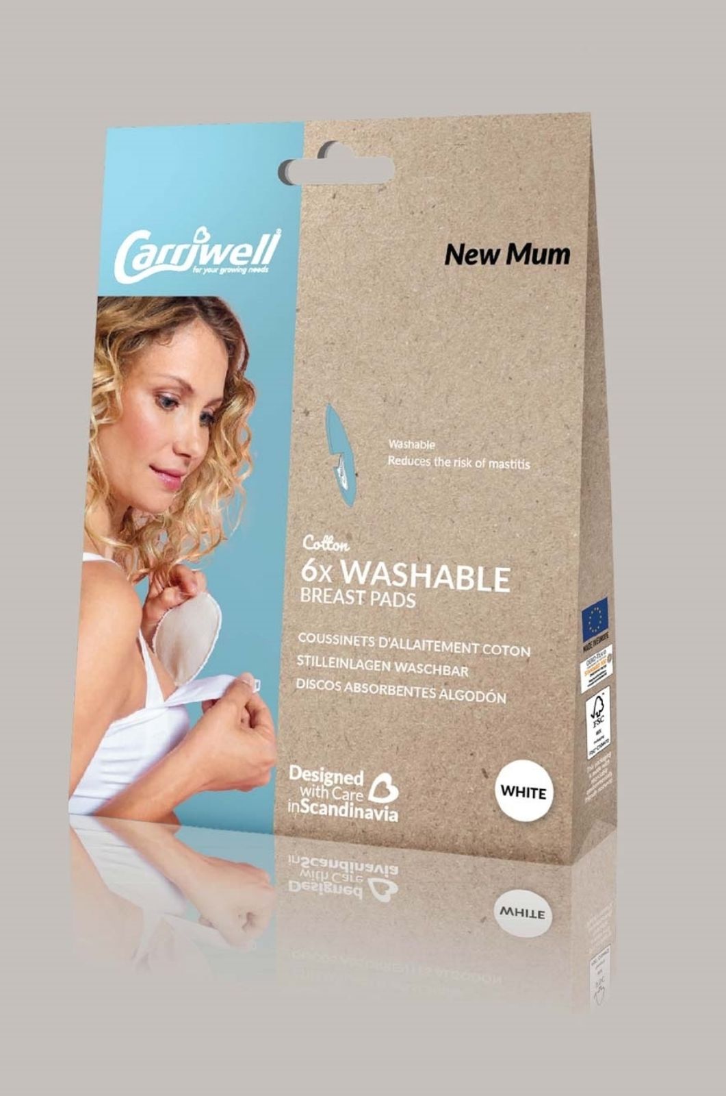 תמונה של רפידות הנקה רב-פעמיות carriwell