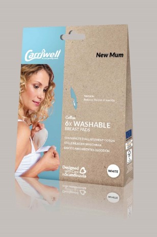 תמונה של רפידות הנקה רב-פעמיות carriwell