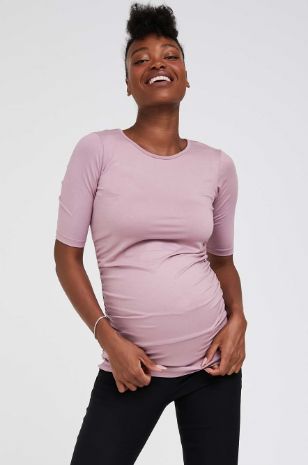 תמונה של חולצת הריון בייבי ניקי ש. קצר סגלגל