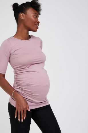 תמונה של חולצת הריון בייבי ניקי ש. קצר סגלגל