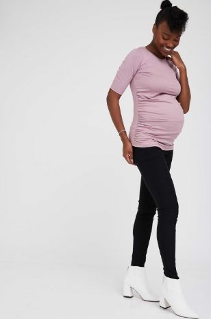 תמונה של חולצת הריון בייבי ניקי ש. קצר סגלגל