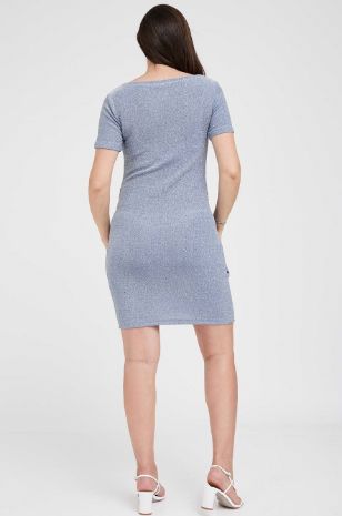 תמונה של שמלת ערב להריון נלה תכלת