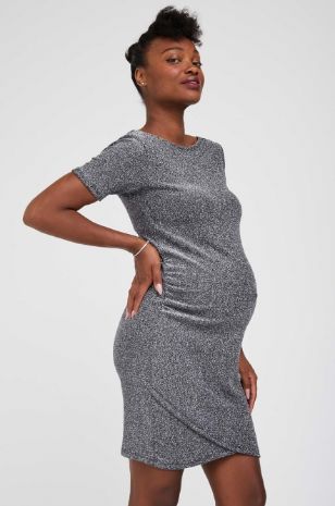 תמונה של שמלת ערב להריון נלה כסף