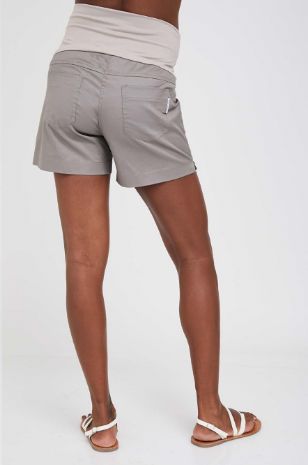 תמונה של שורטס בייסיק להריון אפור זית