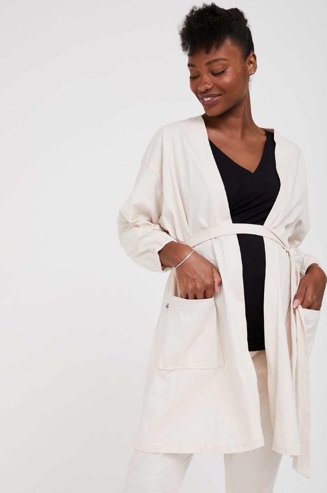 תמונה של חלוק הריון קומפקט אבן