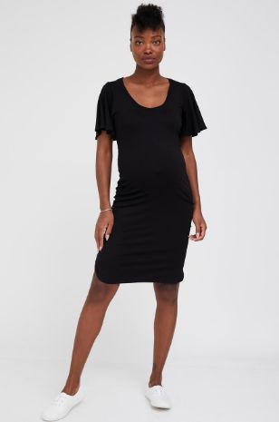 תמונה של שמלת הריון גילי שחורה