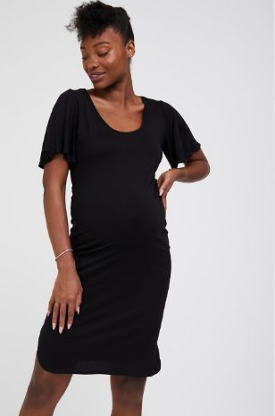 תמונה של שמלת הריון גילי שחורה