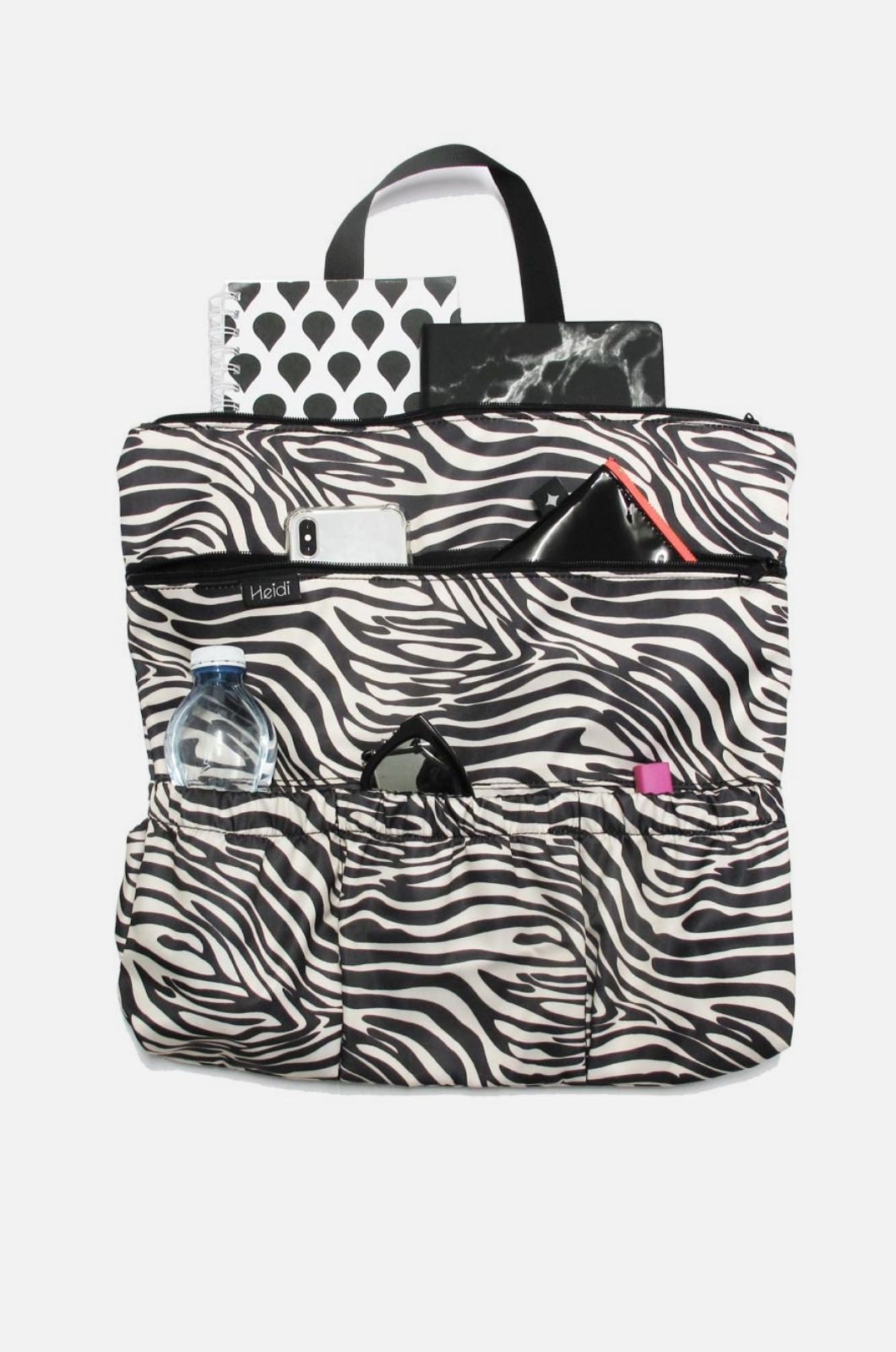תמונה של תיק עגלה היידי בייסיק זברה שחור לבן