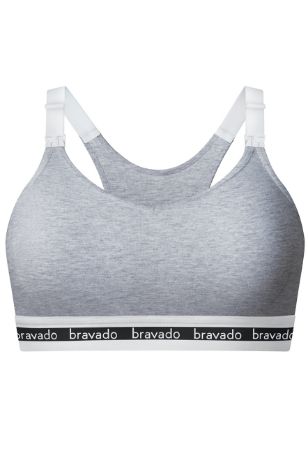 תמונה של חזיית הריון והנקה מעטפת bravado full cup אפור