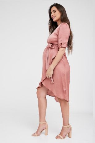 שמלת מעטפת להריון בל חמרה של אבישג ארבל