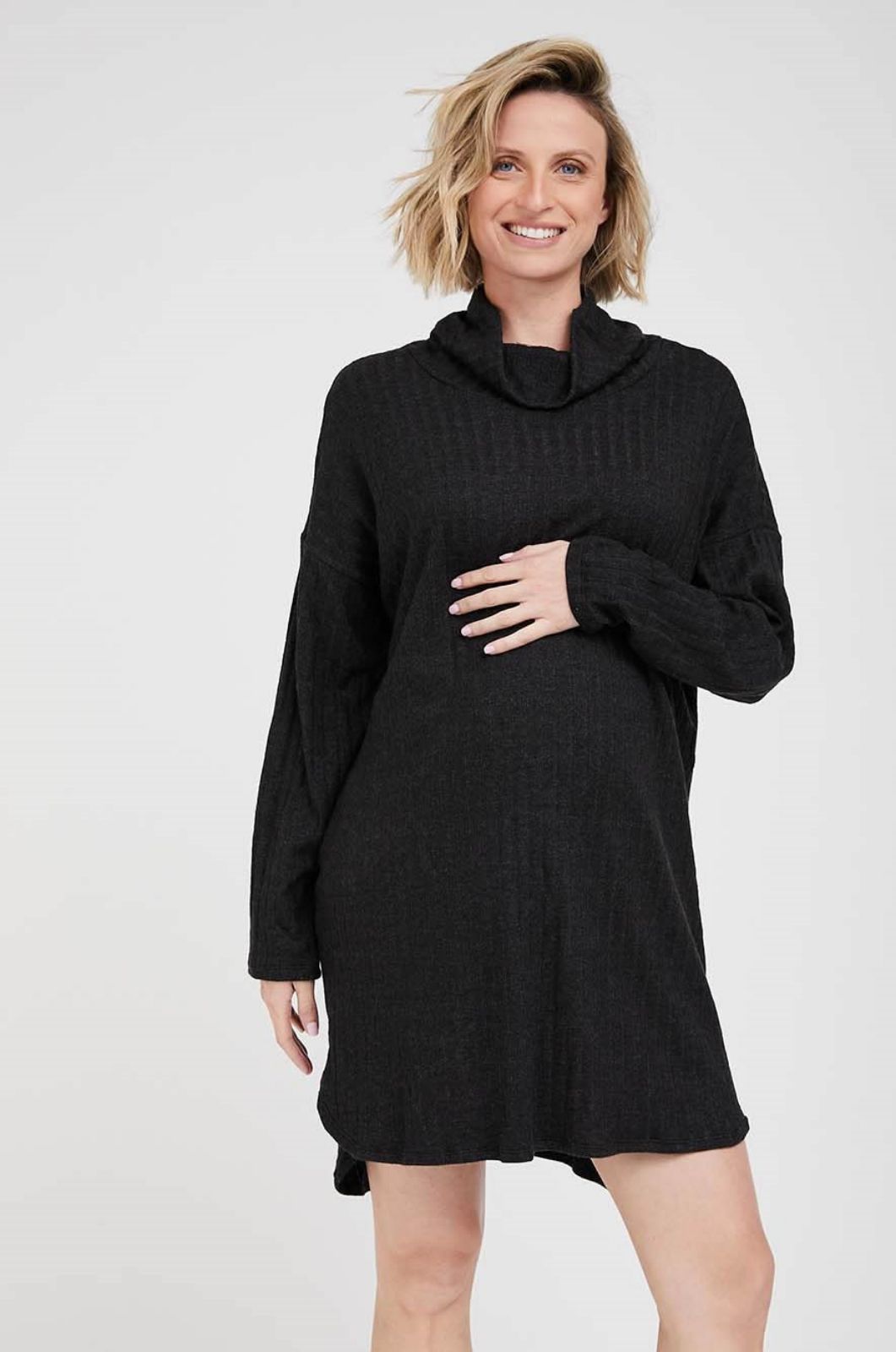 תמונה של שמלת טוניקה להריון מרגו אפור מרנגו