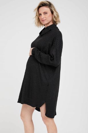 תמונה של שמלת טוניקה להריון מרגו אפור מרנגו