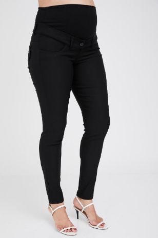 תמונה של מכנסי הריון אקסטרה VOGUE שחורים