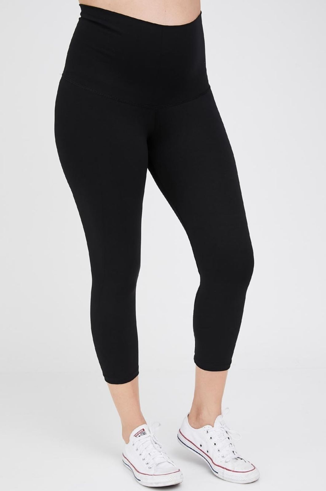 תמונה של טייץ הריון 3/4 שחור