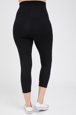 תמונה של טייץ הריון 3/4 שחור