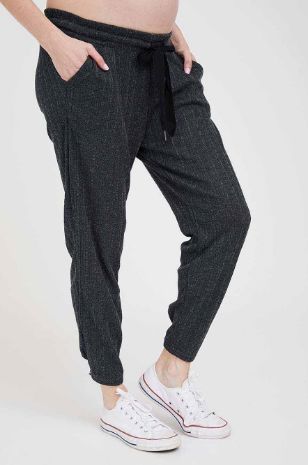 תמונה של מכנסי הריון לארה שחורים