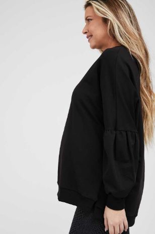 תמונה של סוויטשירט להריון מאדי שחור