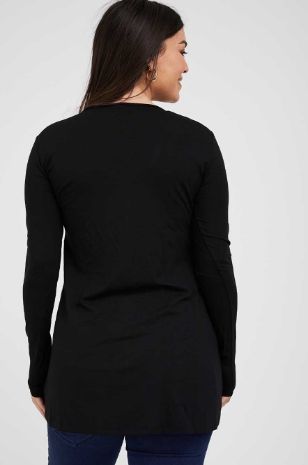 תמונה של טוניקת ריבר להריון ש.ארוך שחור