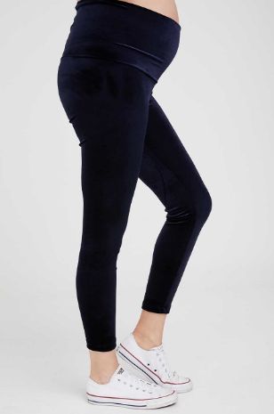 טייץ הריון קטיפה נייבי 