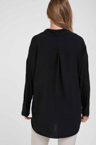 תמונה של חולצת הריון פרינסס שחורה