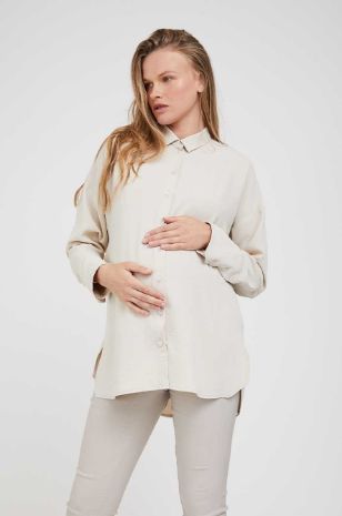 תמונה של חולצת הריון פרינסס שחורה