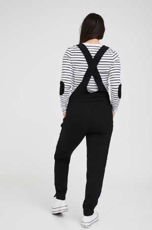 תמונה של אוברול הריון מיילו שחור