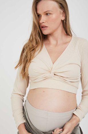 תמונה של קרופ טופ קשר להריון אבן