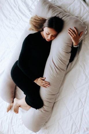 תמונה של כרית הריון והנקה אפורה (הריונית)