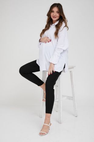 תמונה של חולצת הריון פרינסס לבנה