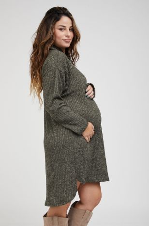 תמונה של שמלת טוניקה להריון מרגו זית