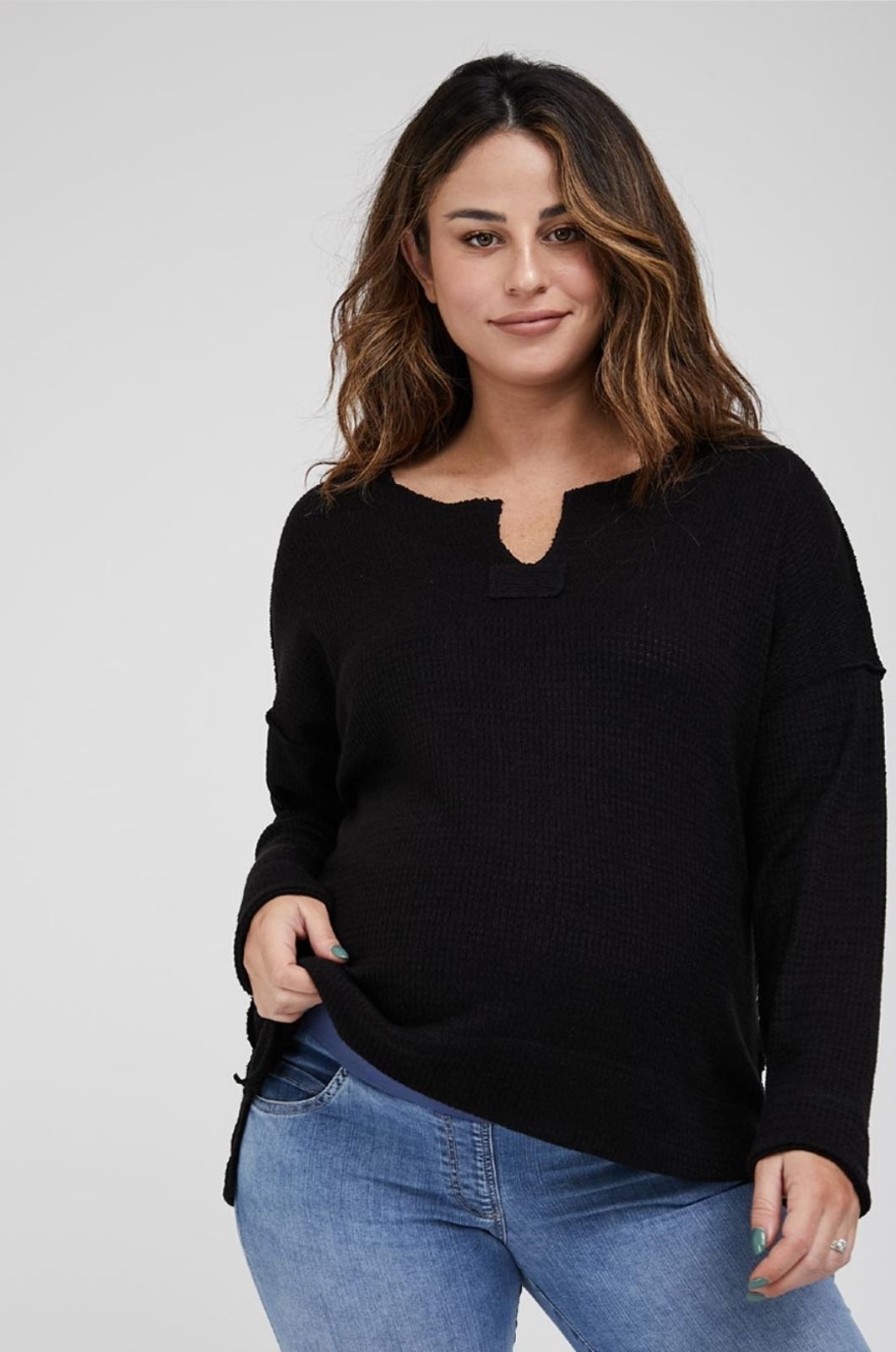 תמונה של סריג הריון פסקל שחור