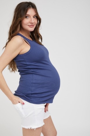 תמונה של גופיית הריון ג'סיקה כחול ג'ינס