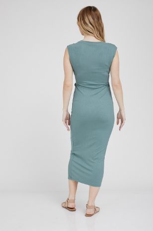 תמונה של שמלת הריון סיון ירוקה