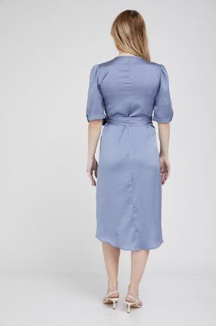 שמלת מעטפת להריון בל תכלת